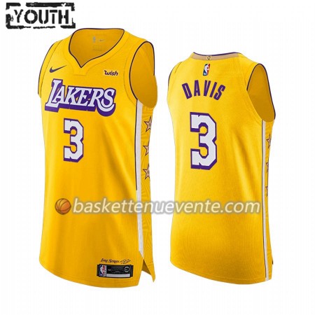 Maillot Basket Los Angeles Lakers Anthony Davis 3 2019-20 Nike City Edition Swingman - Enfant